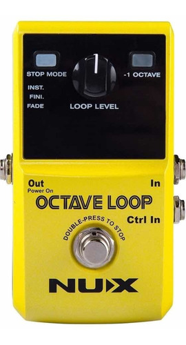 Pedal Nux Octaloop Looper Octavador Loop Envió Nuevo