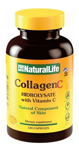 Colageno Hidrolizado + Vitamina C Natural Life X 120 Cap