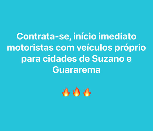 Motorista Com Veículo Próprio