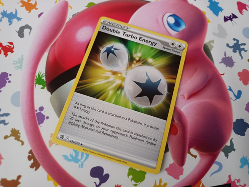 Doble Energía Turbo, Carta Pokémon Original Y Nueva 