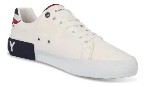 Tenis Caballero Sneakers Tommy Hill Blanco 607-16