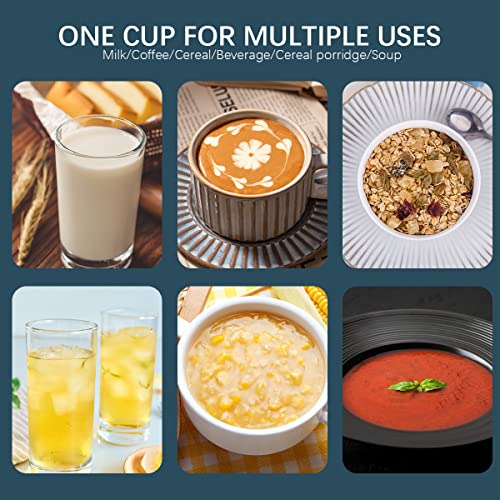 Taza Para El Desayuno Apta Para Microondas Con Tapa Y Cuchar
