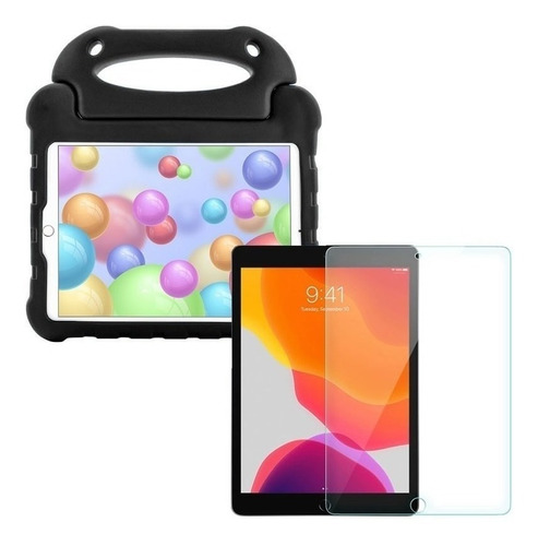 Combo Vidrio Templado + Funda Protectora Tablet iPad 2/3/4