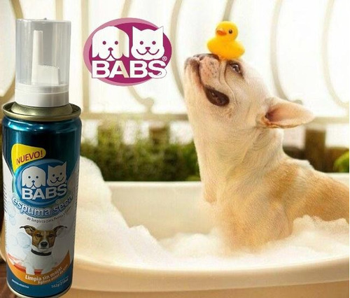 Babs Baño Espuma Seca Para Perros Y Gatos  210ml