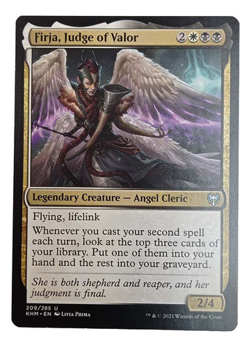 Carta Firja Judge Of Valor [kaldheim] Mtg Angel Cleric