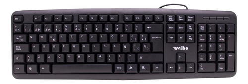 Teclado espanhol Weibo Usb Qwerty