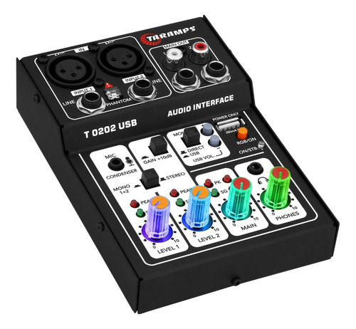 Mesa Som T0202 Interface Usb Xlr P10phantom Power 48v Preta