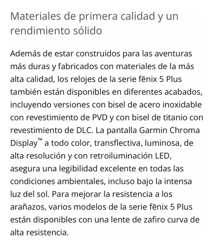Garmin Fénix 5 S Plus (Usado)