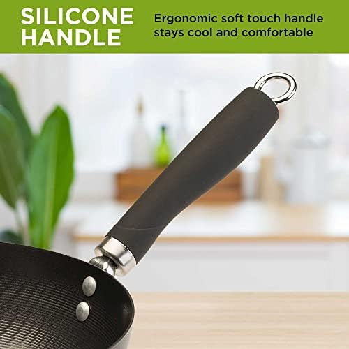 Wok Ecolution De Acero Al Carbono Antiadherente Con Mango Re