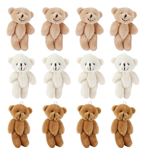 Xiaery Pequeños Ositos De Peluche, 12 Unidades, Pequeños,