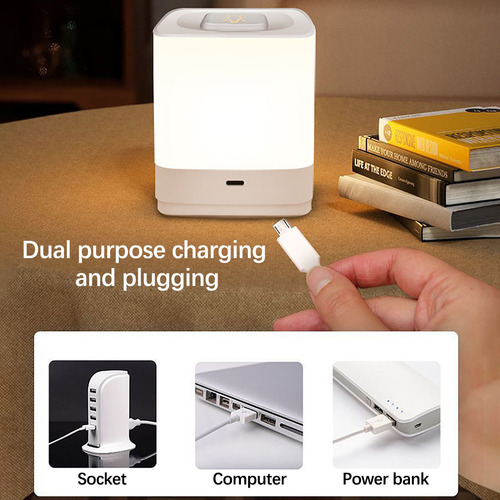 Lámpara De Mesa Para El Hogar, Luz Nocturna, 2000 Mah, Largo