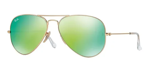 Ray ban Rb3025 112 19 Aviator Marco Dorado Mate Lente Verd