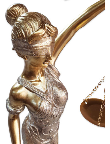 Estatua de la Dama de la Justicia Têmis Goddess 55 con el símbolo derecho