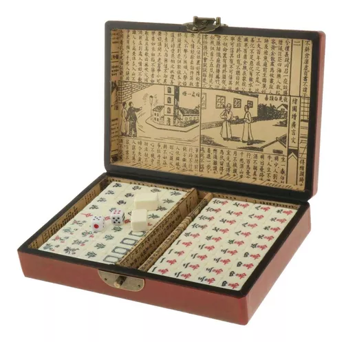 Hohopeti 1 Conjunto Tradicional Mini Mahjong Tapete De Mahjong Jogo Mahjong  Conjunto De Mahjong Tradicional Conjunto De Mahjong Dormitório Majong