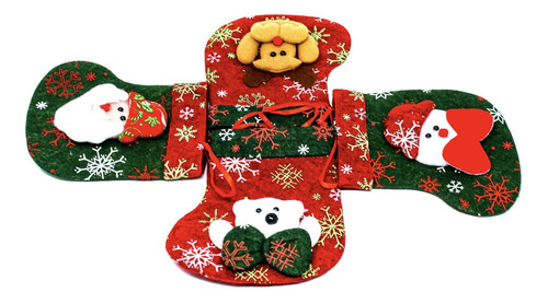 Paquete De 6 Adornos Colgantes Navideños Decorar Arbol Puert