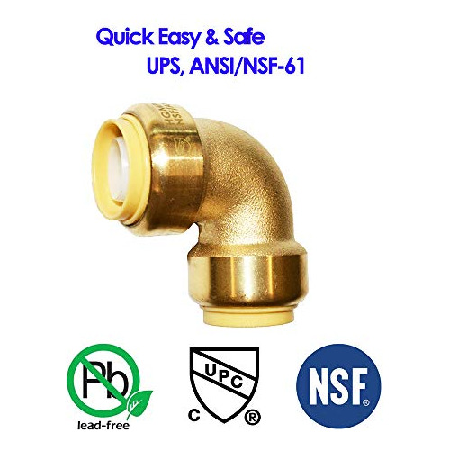Conector Pex 3/4 , Codo Pex De 90 Grados, Ajuste Pushto...