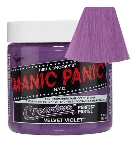Velvet Violet Tinte Violeta Manic Panic 4oz Arctic Fox Punky