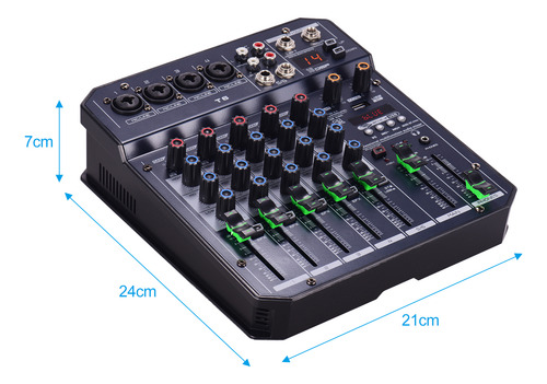 Mixing Console T6 Dsp Card Mixing Sound Mixer Built-in Audio