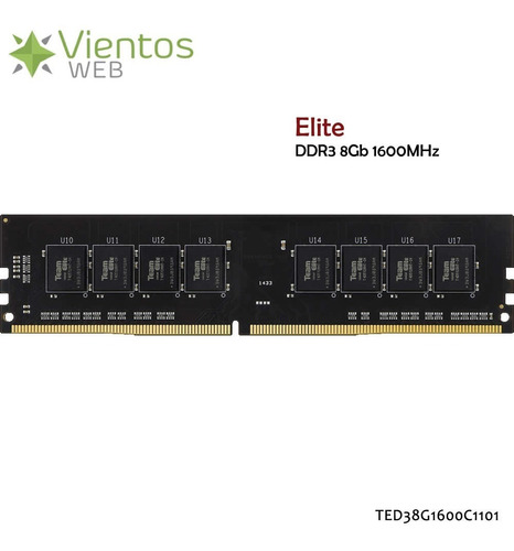 Memoria Dimm Team Group Elite Ddr3 8gb 1600 Mhz Pc Gamer