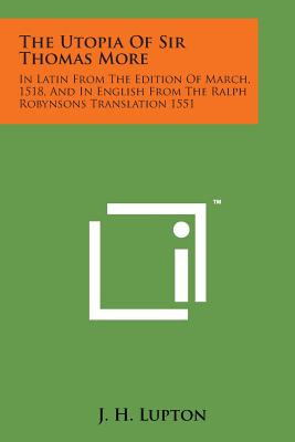 Libro The Utopia Of Sir Thomas More: In Latin From The Ed...