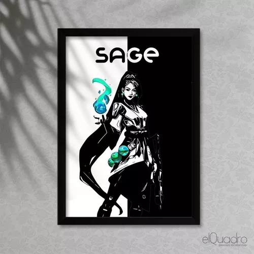 Quadro Decorativo - jogo valorant - Sage