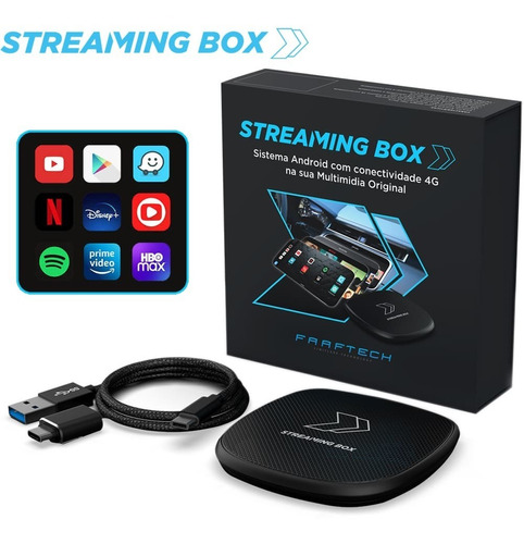 Streaming Box 3008 2018 A 2021 Com Carplay 4g Wi-fi Sd Card