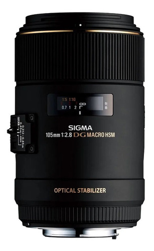 Lente Sigma 105mm F2.8 Ex Dg Macro Os Para Canon Ef