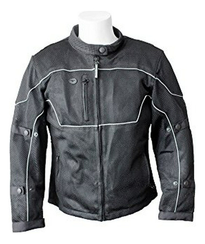 Motociclismo, Roaddog Hurricane Malla Chaqueta Impermeable, 