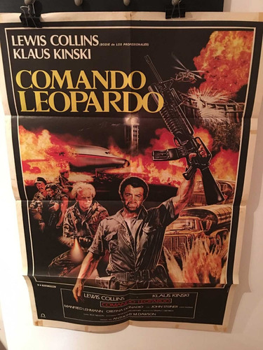 Afiche De Cine Original - Comando Leopardo