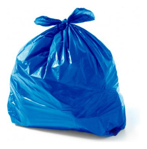 Saco De Lixo 100 Litros Azul - 100 Un