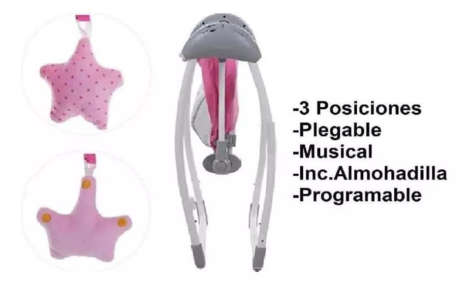 Tercera imagen para búsqueda de silla mecedora bebe electrica