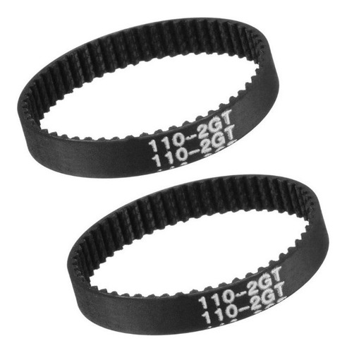 2 Correias Gt2 Fechada 110mm 55 Dentes Largura 6mm Passo 2mm