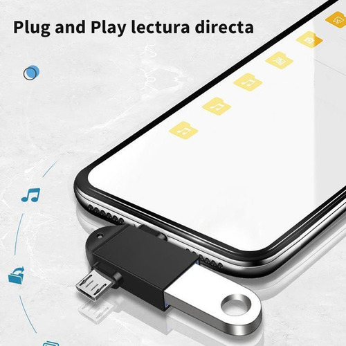 Adaptador Usb Otg 2 En 1 Micro Usb Tipo C