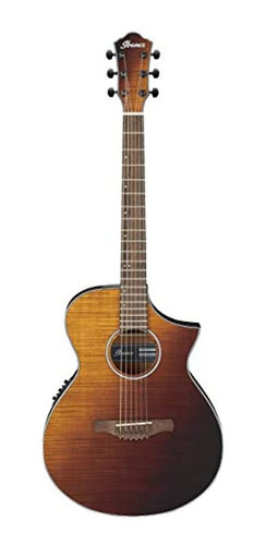 Guitarra Acústica-eléctrica Ibanez Aewc32fm (amber Sunset Fa