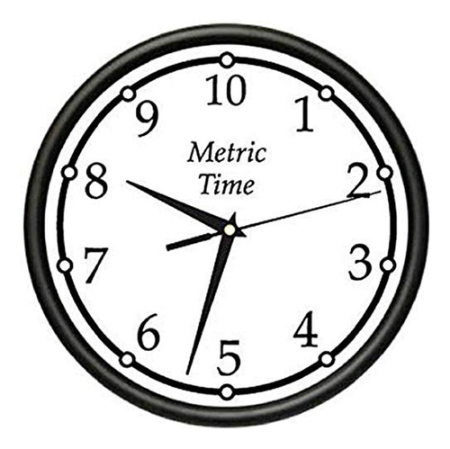 Signmission Reloj De Pared Sistema Métrico Reloj Intervalo D
