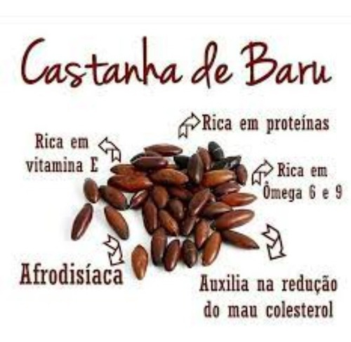 Castanha De Baru Torrada 1kg Melhor Semente De Qualidade