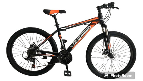 Bicicleta De Montaña Con Ruedas De 26 Newmiwa Negro/naranja