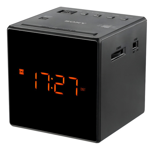 Sony Icf-c1 Radio Reloj Despertador Pantalla Led Alarma Color Negro