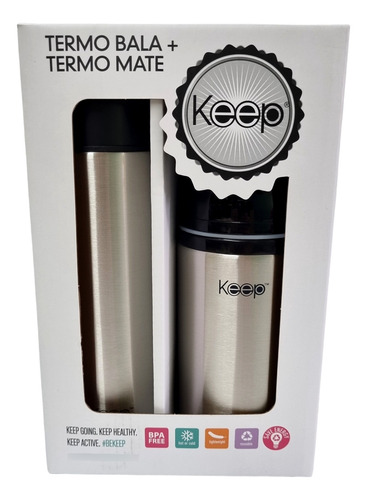 Set Mate Keep Termo Bala Acero 500ml+mate Autocebante 400ml 