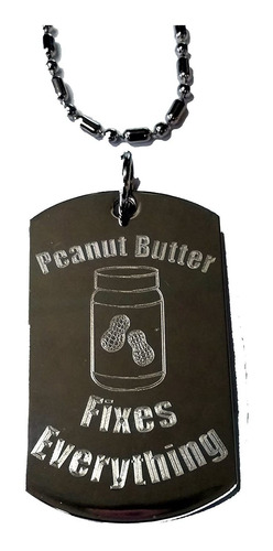Peanut Butter Repara Todo   Equipaje Cadena De Metal Colla