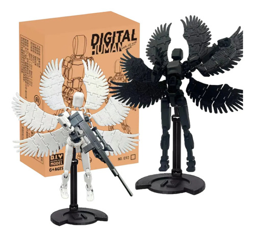Aoli Juego De 2 Lucky Dummy T13 Figure, Robot Multiarticulado Impreso Pvc 3d, Titan 13 Action Figure, Maniquí Modelo De Actividad Cuerpo Completo, Decoraciones De Escritorio