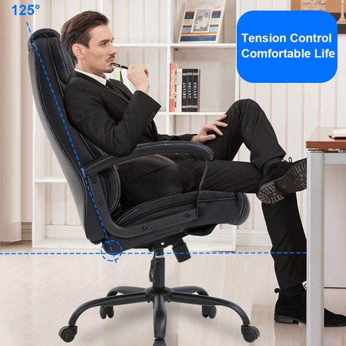 Silla De Oficina Ergonómica Alta Y Ancha Para Personas Pesad