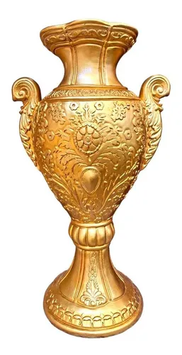 Ânfora Vaso Jarro Dourado Ouro Trabalhado 40 Cm Decoração | MercadoLivre