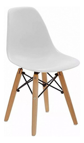 Silla Para Niños Eames Kids Blanca Diginet