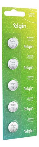 10 Baterias Pilhas Elgin Cr2025 2 Cartelas Tipo Moeda