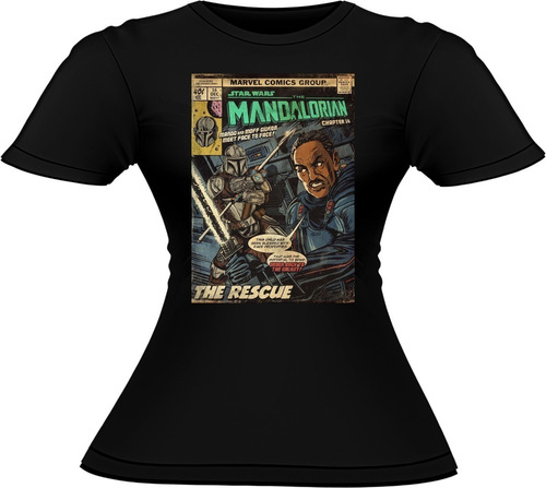 Polera Mujer Algodón The Mandalorian Serie Disney 16