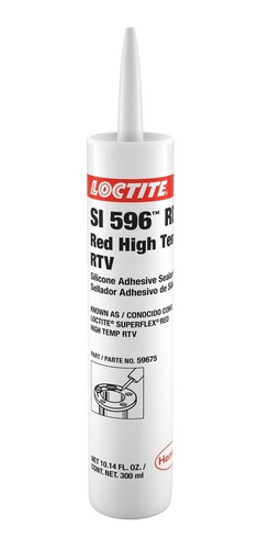 Adhesivo Sellador De Silicona Loctite Si 596 Rd 300ml Roja