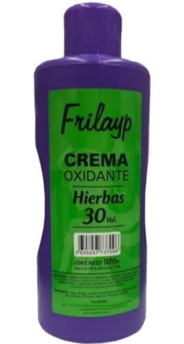 Crema Oxidante Agua Oxigenada De Hierbas Frilayp 30vol 920ml