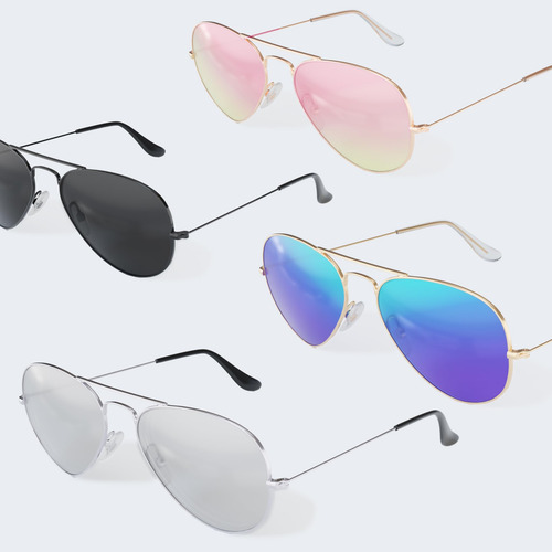 Lentes De Sol Polarizado Uv 400 Efecto Espejo Estilo Aviador
