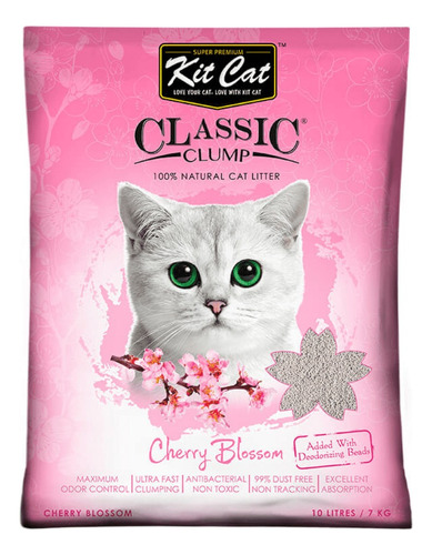 Arena Sanitaria Kit Cat Cherry Blossom 20 Kg - Aquarift